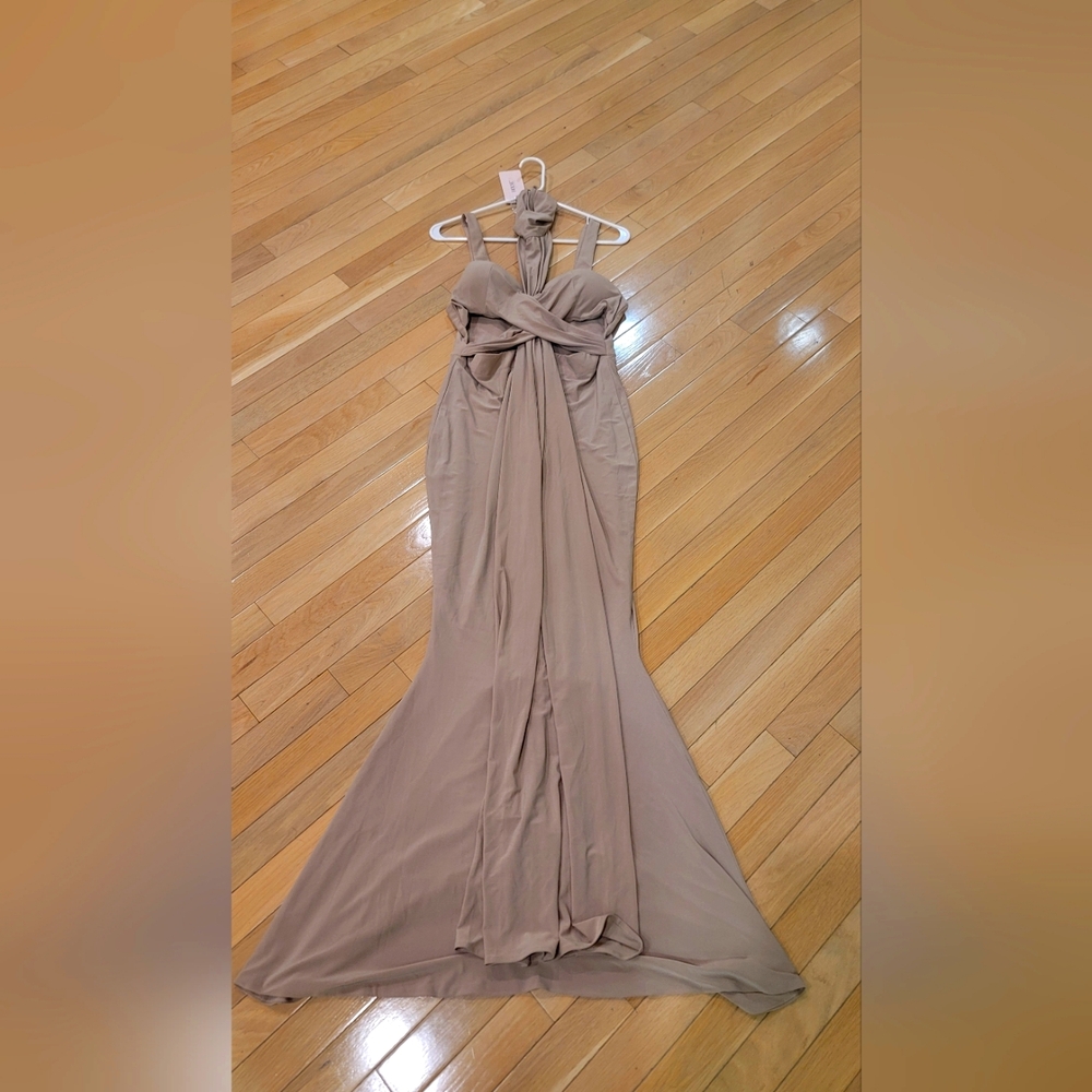 Brand new with tags House of Cb taupe large dress